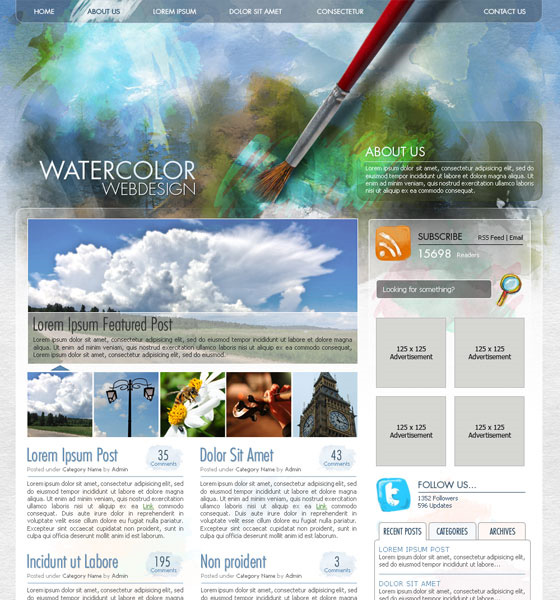 20 Most Useful Photoshop Tutorial to Create High Quality Web Design Layout 1