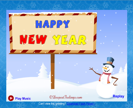 20 Most Beautiful Happy New Year E-Cards 13