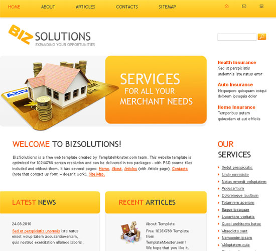 30 Beautiful and Creative Free Web Template with PSD 1