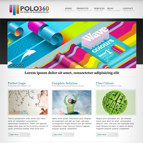 30 Beautiful and Creative Free Web Template with PSD 2