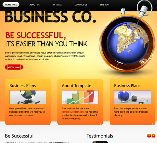 30 Beautiful and Creative Free Web Template with PSD 7