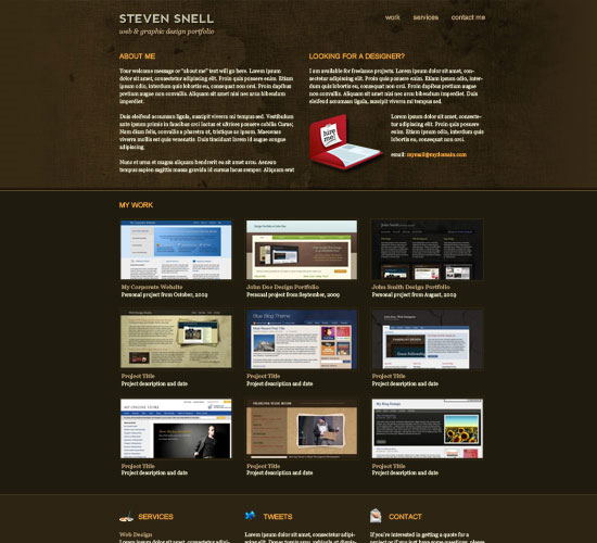 30 Beautiful and Creative Free Web Template with PSD 11