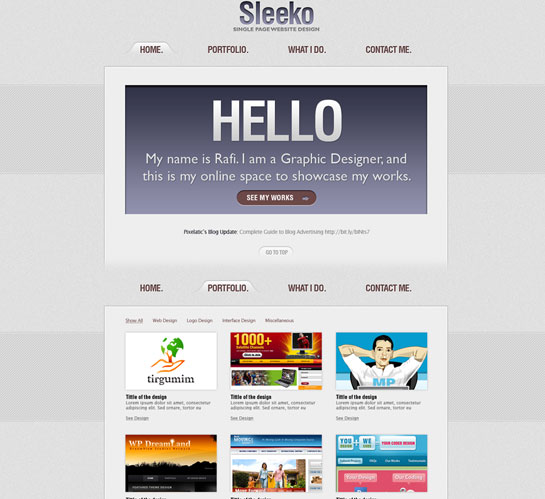 30 Beautiful and Creative Free Web Template with PSD 14