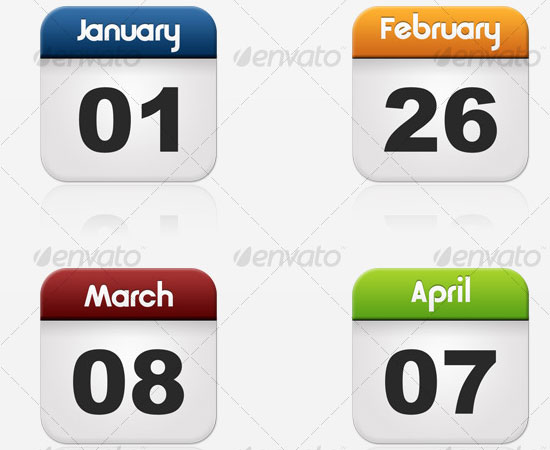 20 Beautiful and Useful Premium Calendar Resources with PSD/EPS File 10