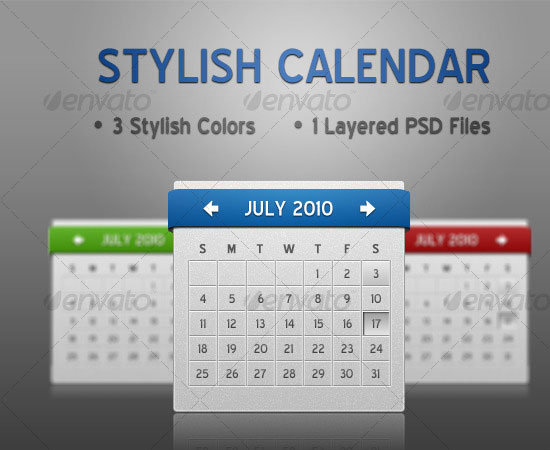 20 Beautiful and Useful Premium Calendar Resources with PSD/EPS File 11