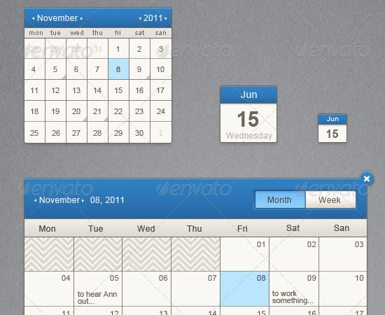 20 Beautiful and Useful Premium Calendar Resources with PSD/EPS File 13