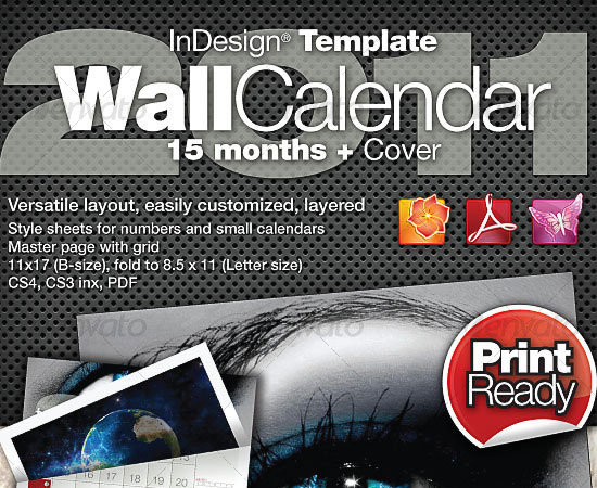 20 Beautiful and Useful Premium Calendar Resources with PSD/EPS File 14