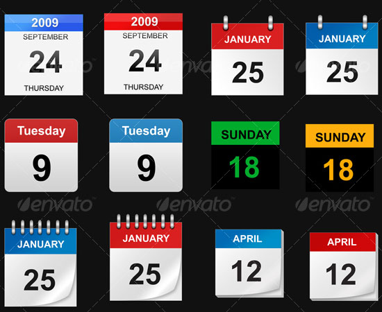20 Beautiful and Useful Premium Calendar Resources with PSD/EPS File 16