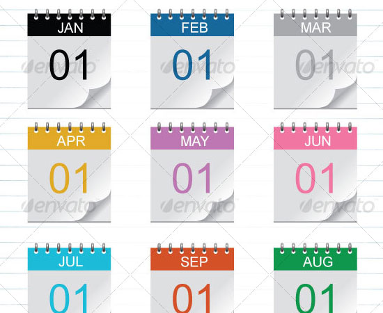 20 Beautiful and Useful Premium Calendar Resources with PSD/EPS File 4