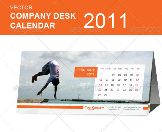 20 Beautiful and Useful Premium Calendar Resources with PSD/EPS File 5