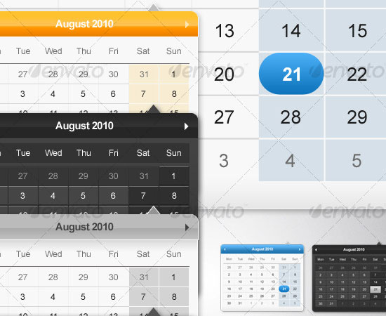 20 Beautiful and Useful Premium Calendar Resources with PSD/EPS File 6