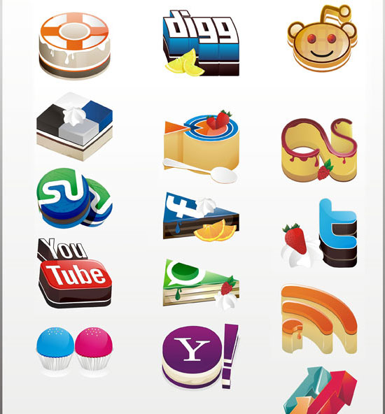 18 Free Social Media Icon Sets with Awesome Creativity 1