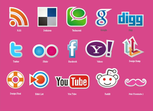 18 Free Social Media Icon Sets with Awesome Creativity 13