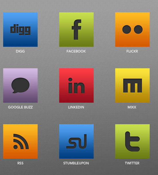 18 Free Social Media Icon Sets with Awesome Creativity 3