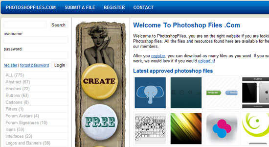 Free Photoshop and Vector Resources for Designers 3