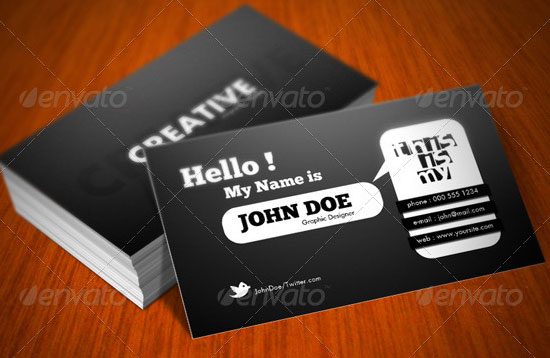 10 Most Attractive Business Cards Design for Inspiration 8
