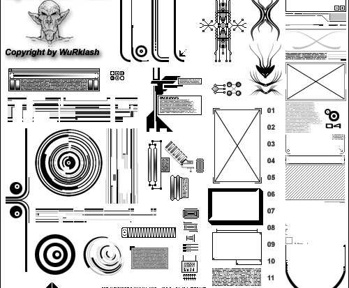 Huge Collection of Free Tech Brushes for Photoshop Users 4