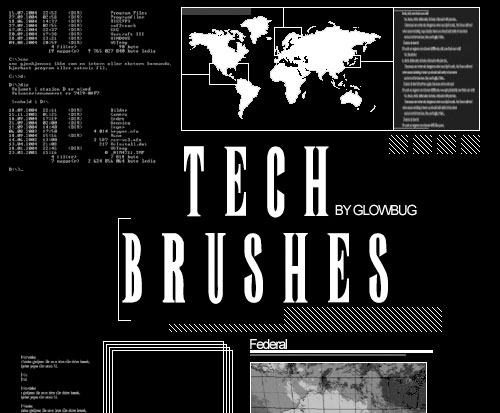 Huge Collection of Free Tech Brushes for Photoshop Users 5