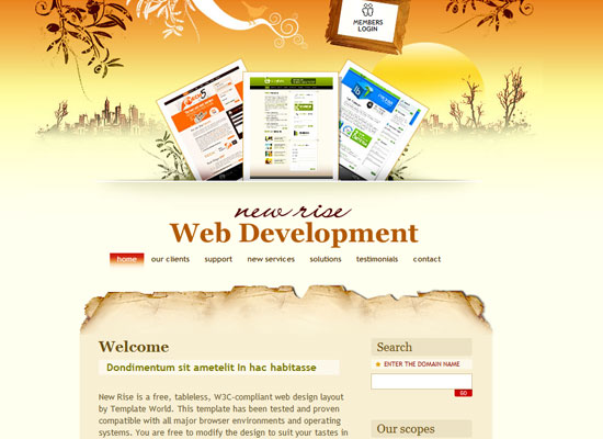 40 High Quality Free XHTML/CSS Web Template for Developers 1