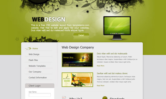 40 High Quality Free XHTML/CSS Web Template for Developers 14