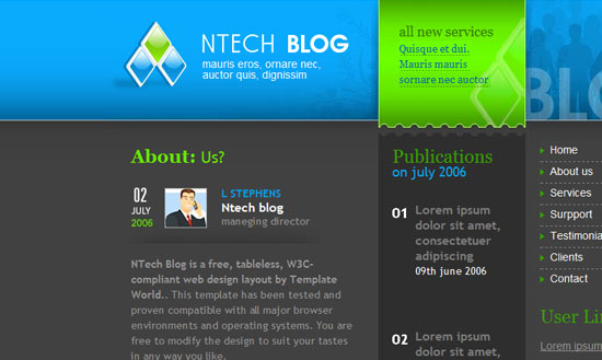 40 High Quality Free XHTML/CSS Web Template for Developers 35