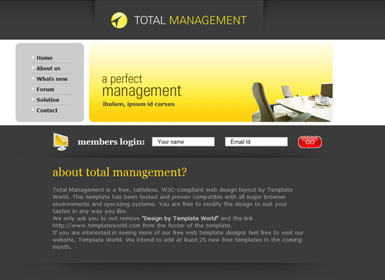 40 High Quality Free XHTML/CSS Web Template for Developers 5