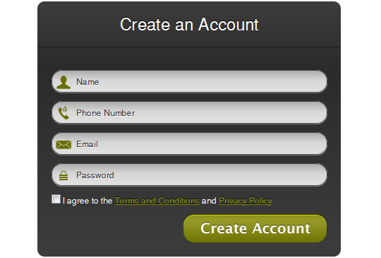 10 Useful HTML5 and CSS3 Forms Tutorial with Source File 6