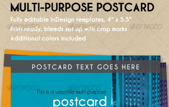 10 Attractive Postcard Design with Source File 9