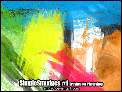 10 Set of Splatter, Spray and Watercolor Free Photoshop Brushes 6