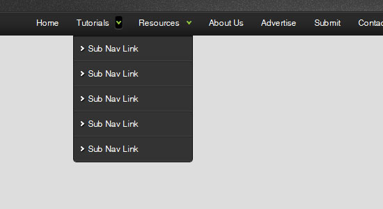 25 Beautifully Created CSS and jQuery Menu Tutorial 7