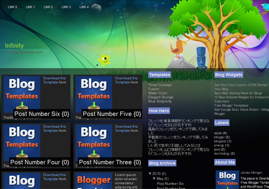 15 Creative Blogger Templates for Free Download 5