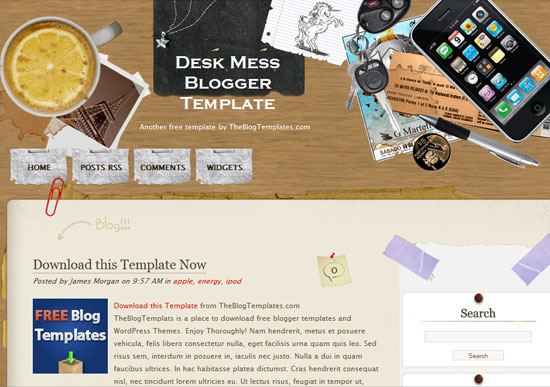 15 Creative Blogger Templates for Free Download 9