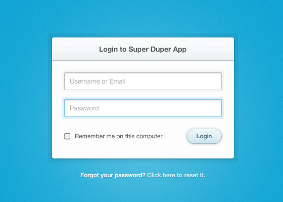 15 Creative Free Login Form with PSD 1