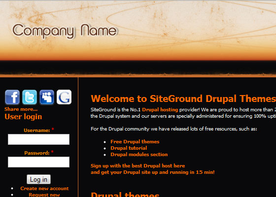 20 Beautiful and Creative Free Drupal Themes 1