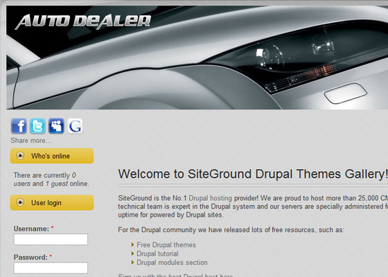 20 Beautiful and Creative Free Drupal Themes 6