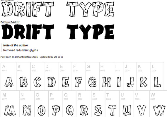 20 Useful Grunge Free Fonts for Web Designers 1