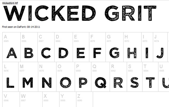 20 Useful Grunge Free Fonts for Web Designers 15