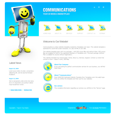 10 Free Web Template Resources of Different Fields 8