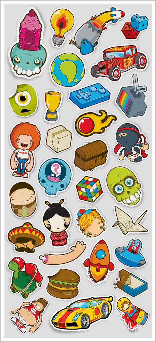 Creative Sticker Design Collection to Inspire Designers 1