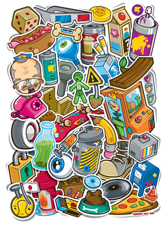 Creative Sticker Design Collection to Inspire Designers 9