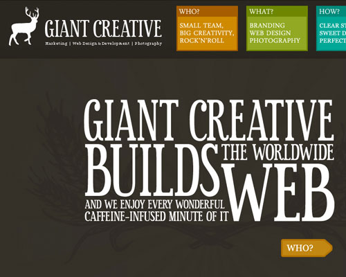 20 Excellent Examples of using Typography in Web Design 9
