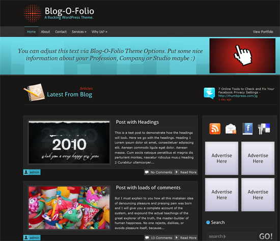 20 Awesome Free Wordpress Themes of 2011 7