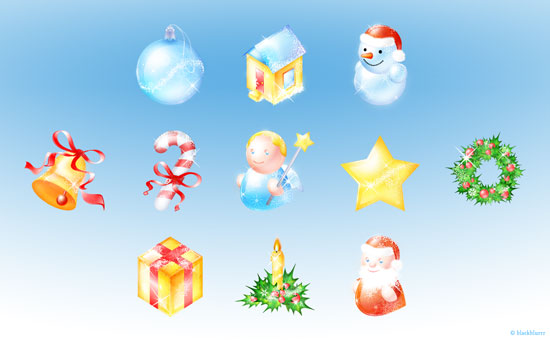 15 Excellent Free Christmas Icon Set for Designers 1