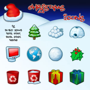 15 Excellent Free Christmas Icon Set for Designers 8