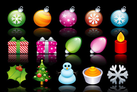 15 Excellent Free Christmas Icon Set for Designers 12