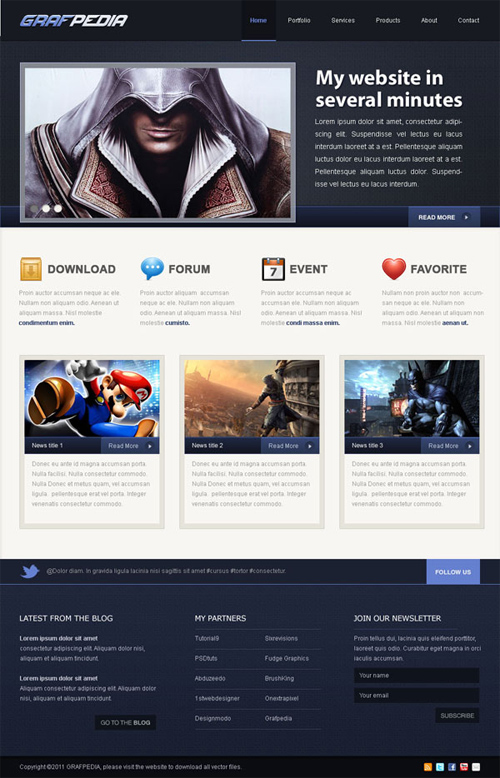 Latest Web Design Tutorials in Photoshop 17