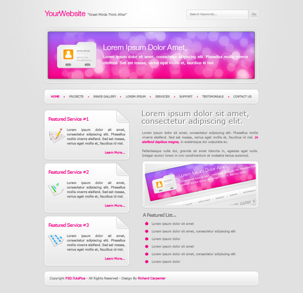 Latest Web Design Tutorials in Photoshop 4