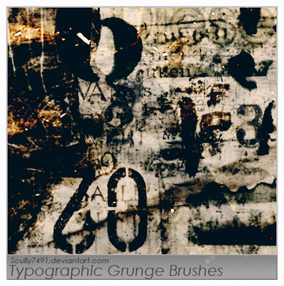 20 Free Photoshop Grunge Brushes 1