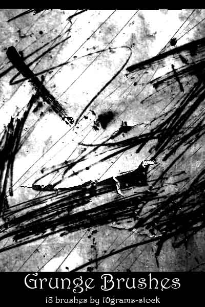 20 Free Photoshop Grunge Brushes 6