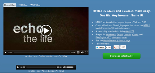 15 Free HTML5 Video And Audio Players 11
